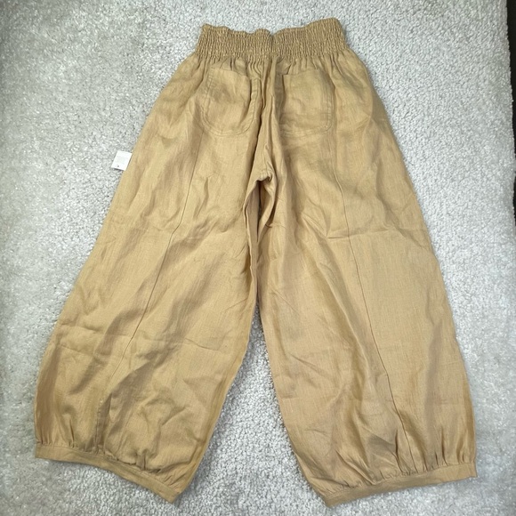 NWT Nomad the Label French Linen Pants Parachute Balloon Wide US 12 XL - Picture 3 of 16